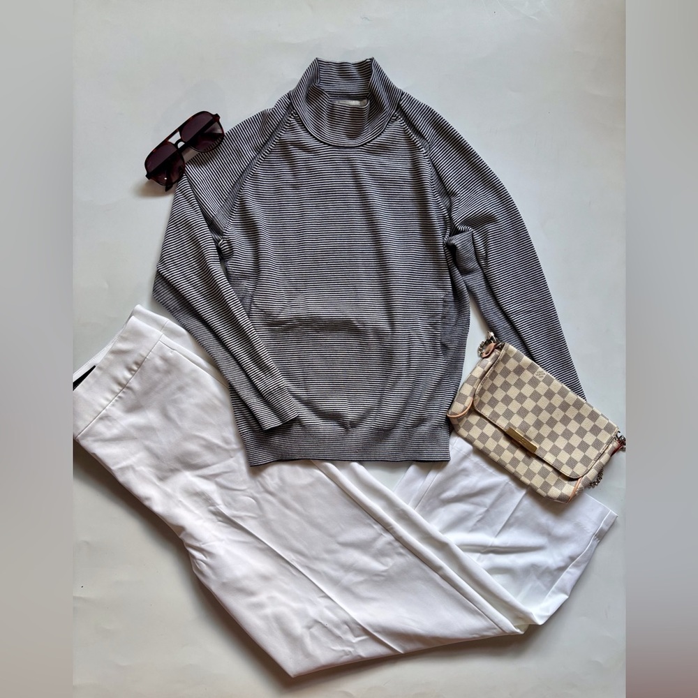 Peter Millar Striped Turtleneck Sweater